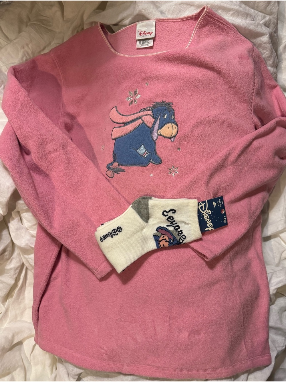 Disney Pink Eeyore Fleece Pullover
